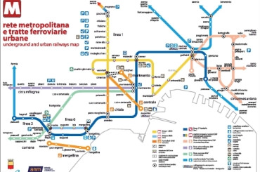 Mappa dei trasporti di Napoli